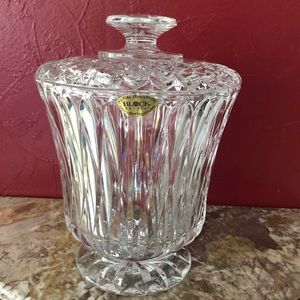 BLOCK CRYSTAL CHALET POLAND ICE BUCKET PEDESTAL